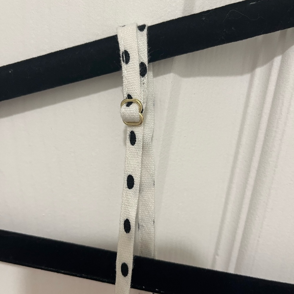Kate Spade x Target White And Black Polka Dot Babydoll Tank Top Size XS - Picture 7 of 9